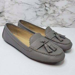 Talbots Emerson Grey Tassel Driving Moccasin Size 8M